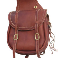 Sacoche De Selle Western En Cuir Marron - Style Cowboy, Pratique Et élégante Pour Votre Cheval