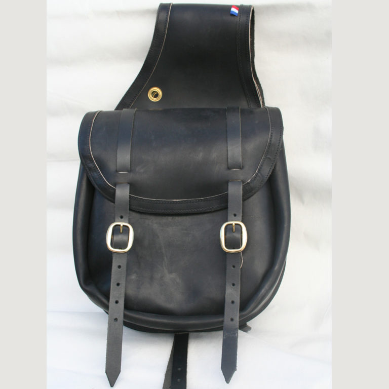 Sacoche de selle de cheval Western Elegance neuve en cuir marron et